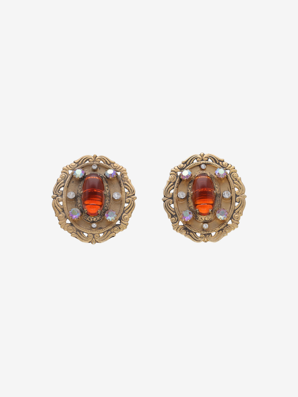 Vintage Ornate Frame Earrings W13426.54  Vintage 