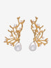 Kenneth Jay Lane Gold Coral Earrings CVR24.1.165  Kenneth Jay Lane 