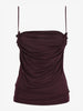 canottaGianfranco Ferré Burgundy Top - 90s