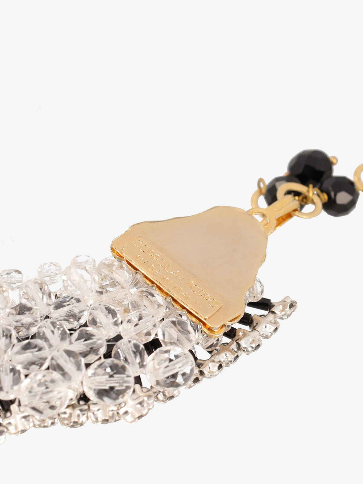 Coppola E Toppo Black Leaf Necklace