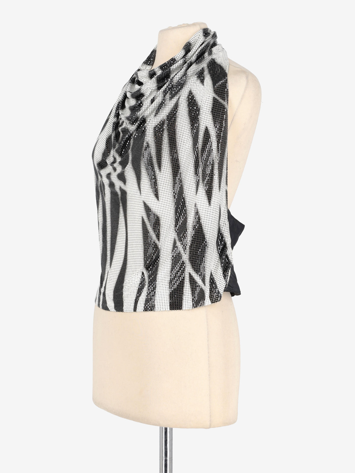Versace Zebra Print Open-Back Top MR206002  Versace 