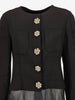 Karl Lagerfeld Embellished Blazer with Tulle Hem W27526.28  Karl Lagerfeld 