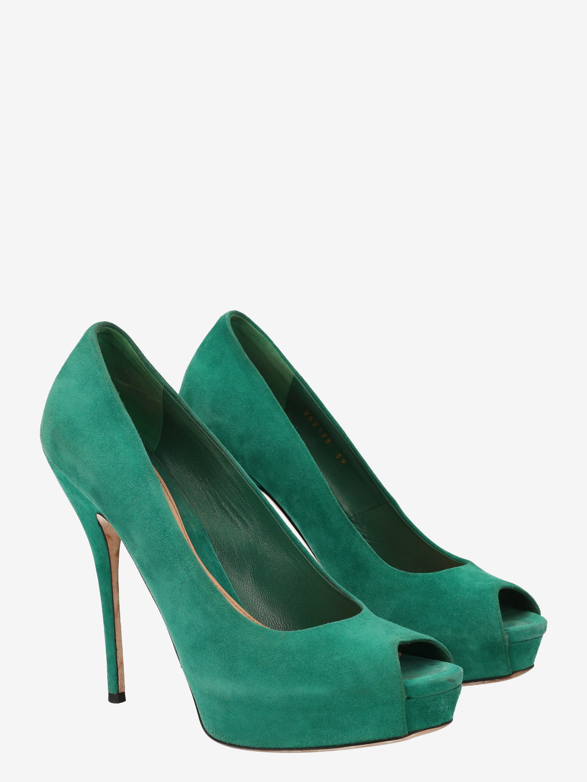 Gucci Green Suede Open-toe WCV041224.119  Gucci 