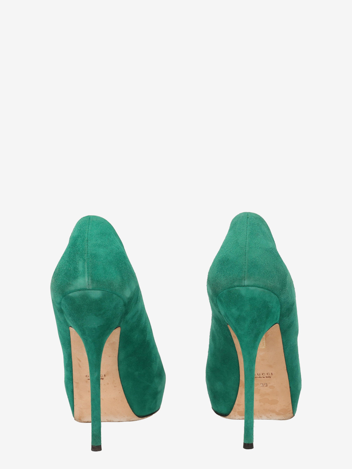 Gucci Green Suede Open-toe WCV041224.119  Gucci 