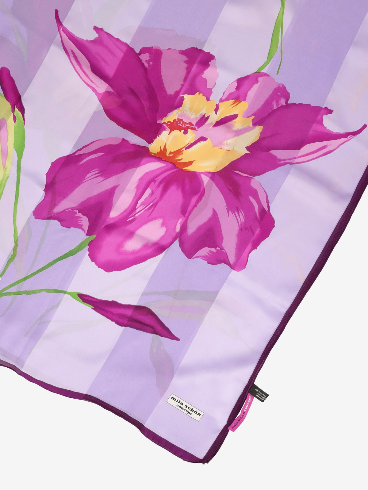 Mila Schön Rectangular Floral Print Scarf W27526.88  Mila Schon 