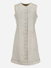 Silver Midi Buttoned Dress - 60s MRTHG.1  Harry halgo 