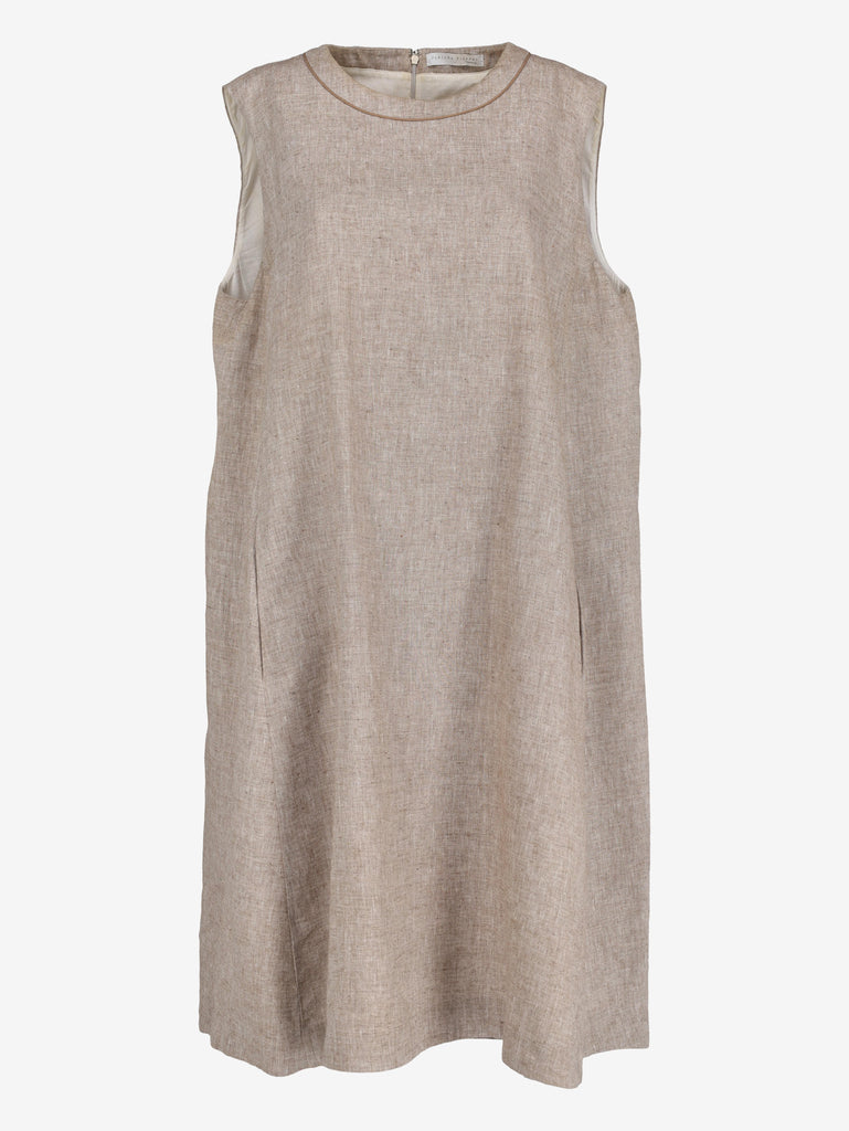 Fabiana Filippi Linen & Silk Summer Dress WCV241010152  Fabiana Filippi 