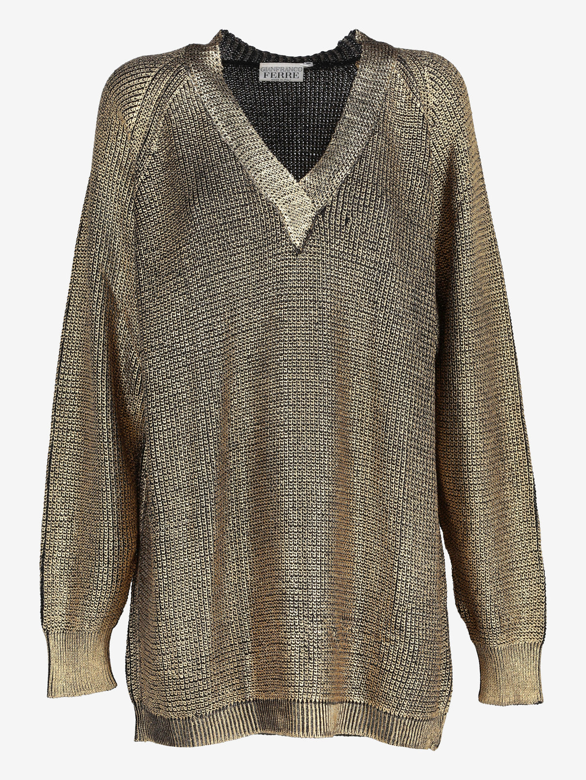 Gianfranco Ferré Golden Knitted Sweater WCV241010364  Gianfranco Ferré 