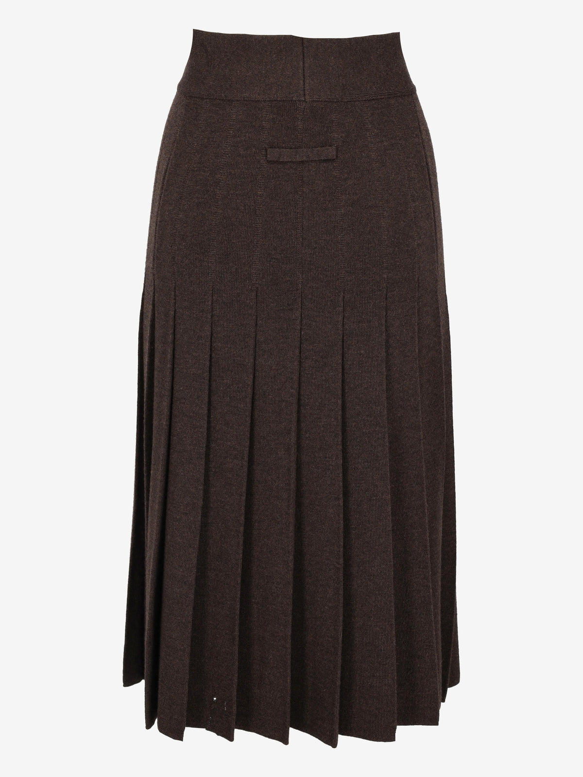 Jean Paul Gaultier Midi Brown Wool Skirt W7426.73  Jean Paul Gaultier 