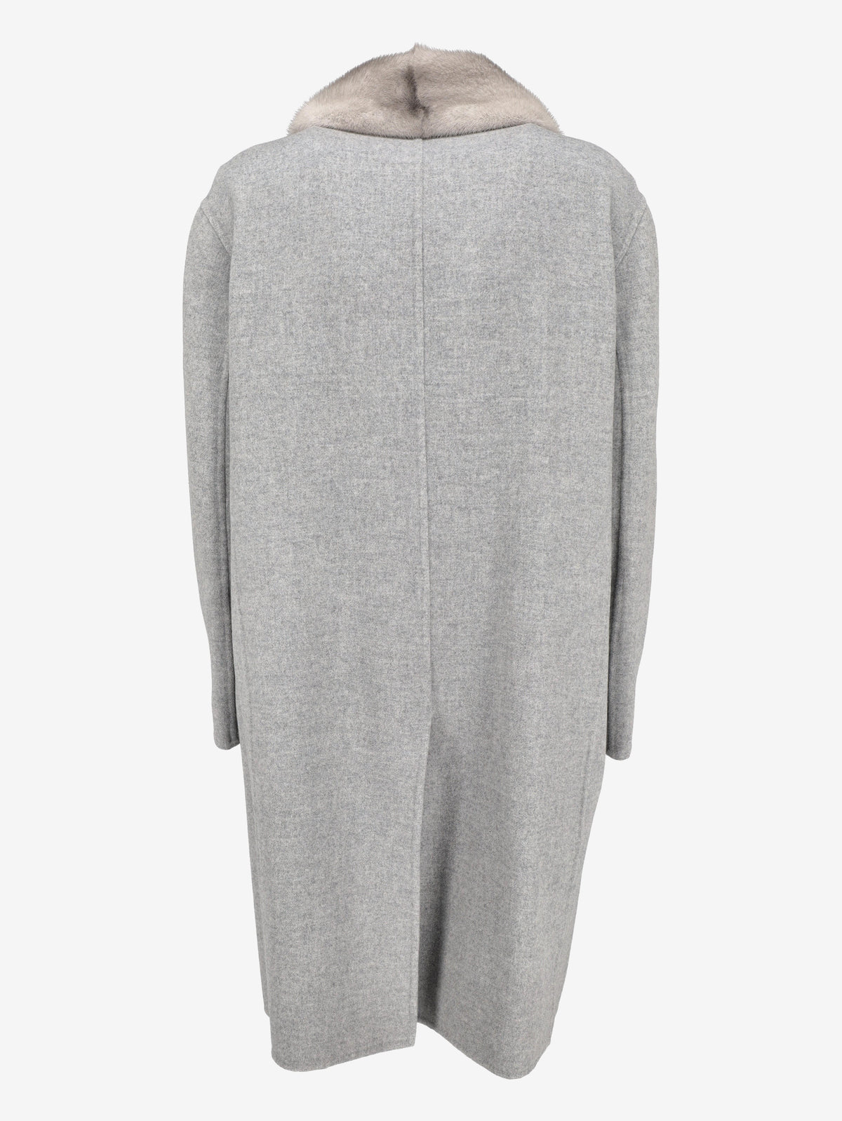 Ermanno Scervino Wool & Cashmere Coat with Mink Collar CVM26.22.65  Ermanno Scervino 