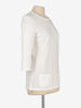 Chanel Uniform White 3/4 Sleeve Top CVM22.12.6  Chanel 