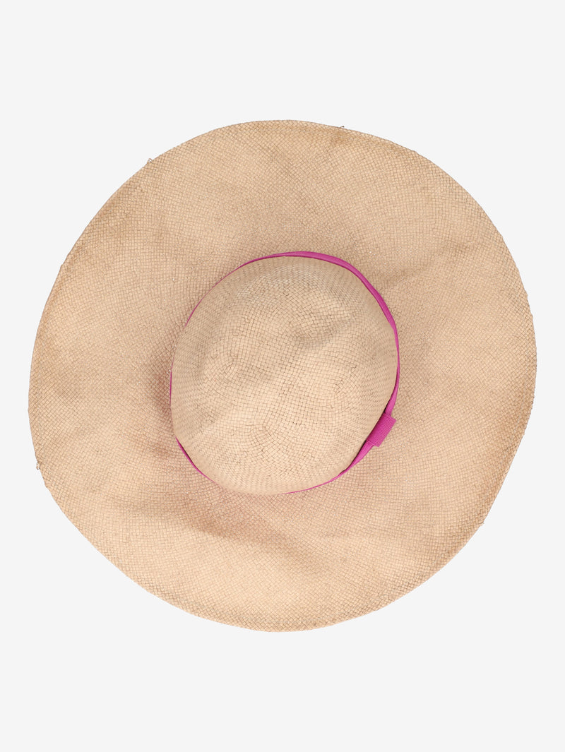 Malo "Riviera" Woven Straw Hat with Grosgrain Band WCV24101066  Vintage 