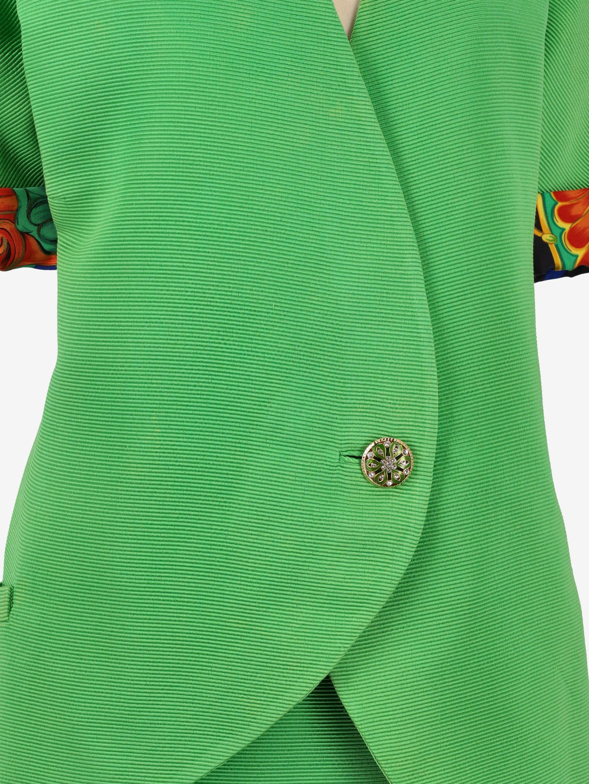Atelier Versace Green Textured Suit W04032025_17  Gianni Versace 