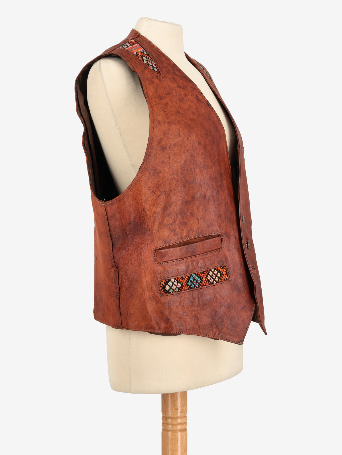 Vintage Leather Vest MR031124.8  Vintage 