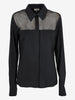 Basile Black Shirt With Transparent Detail W2511.72  Basile 