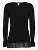 Gianfranco Ferré Wool Sweater with Leather Detail W2511.82  Gianfranco Ferré 