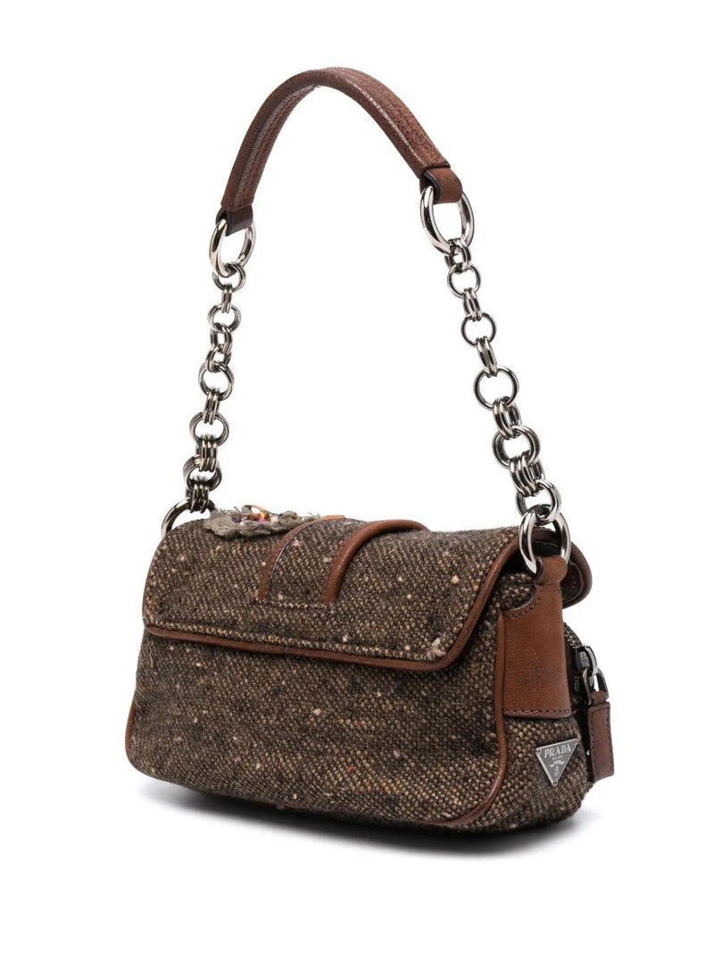 Prada Madras Tweed Shoulder Bag BR31323.14  Prada 