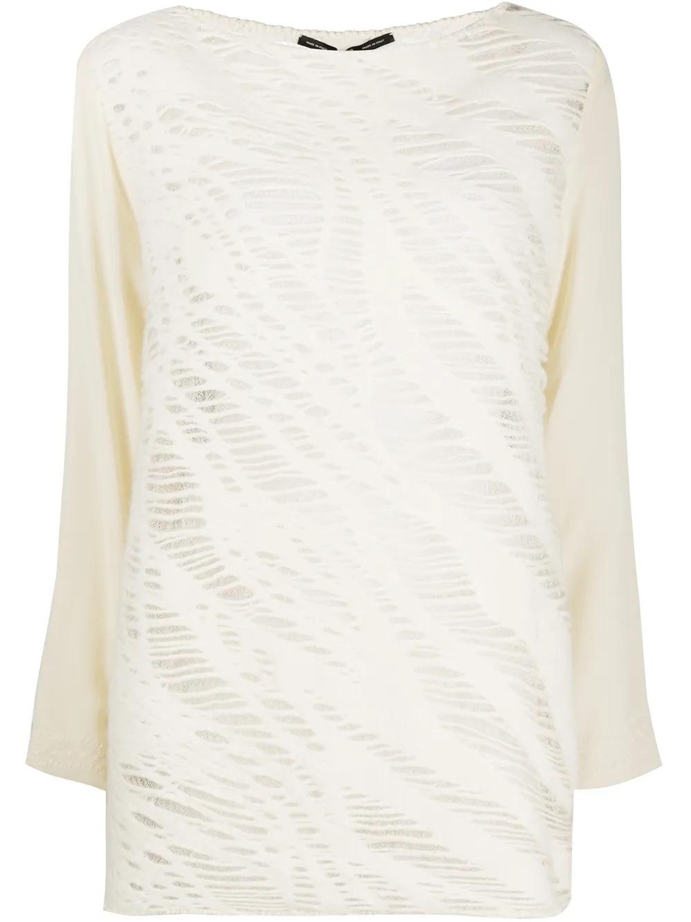 Gianfranco Ferré Textured Boat-neck Top MZ1913448  Gianfranco Ferré 