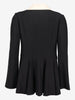 Chloé Cropped Black Tailcoat Jacket with Cream Contrast Collar W27526.26  Chloé 