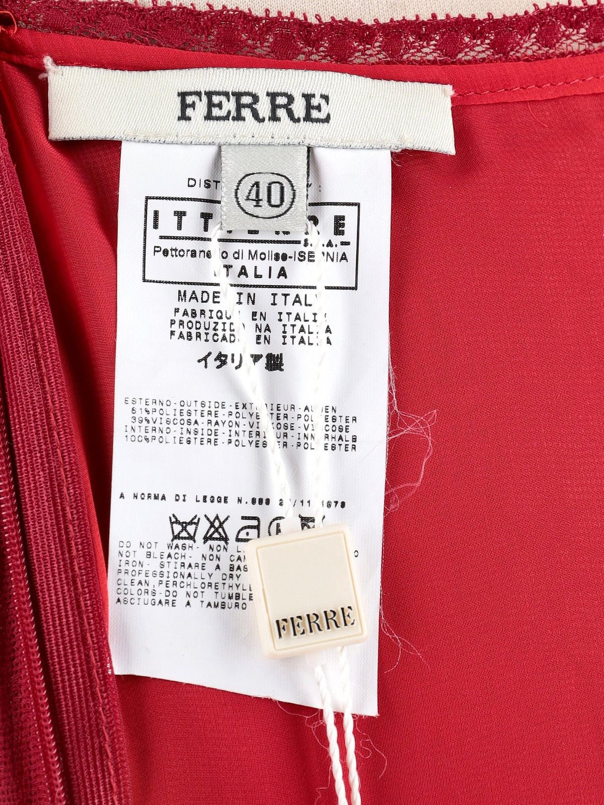 Gianfranco Ferré Red Lightweight Trousers MZ1913560  Gianfranco Ferré 