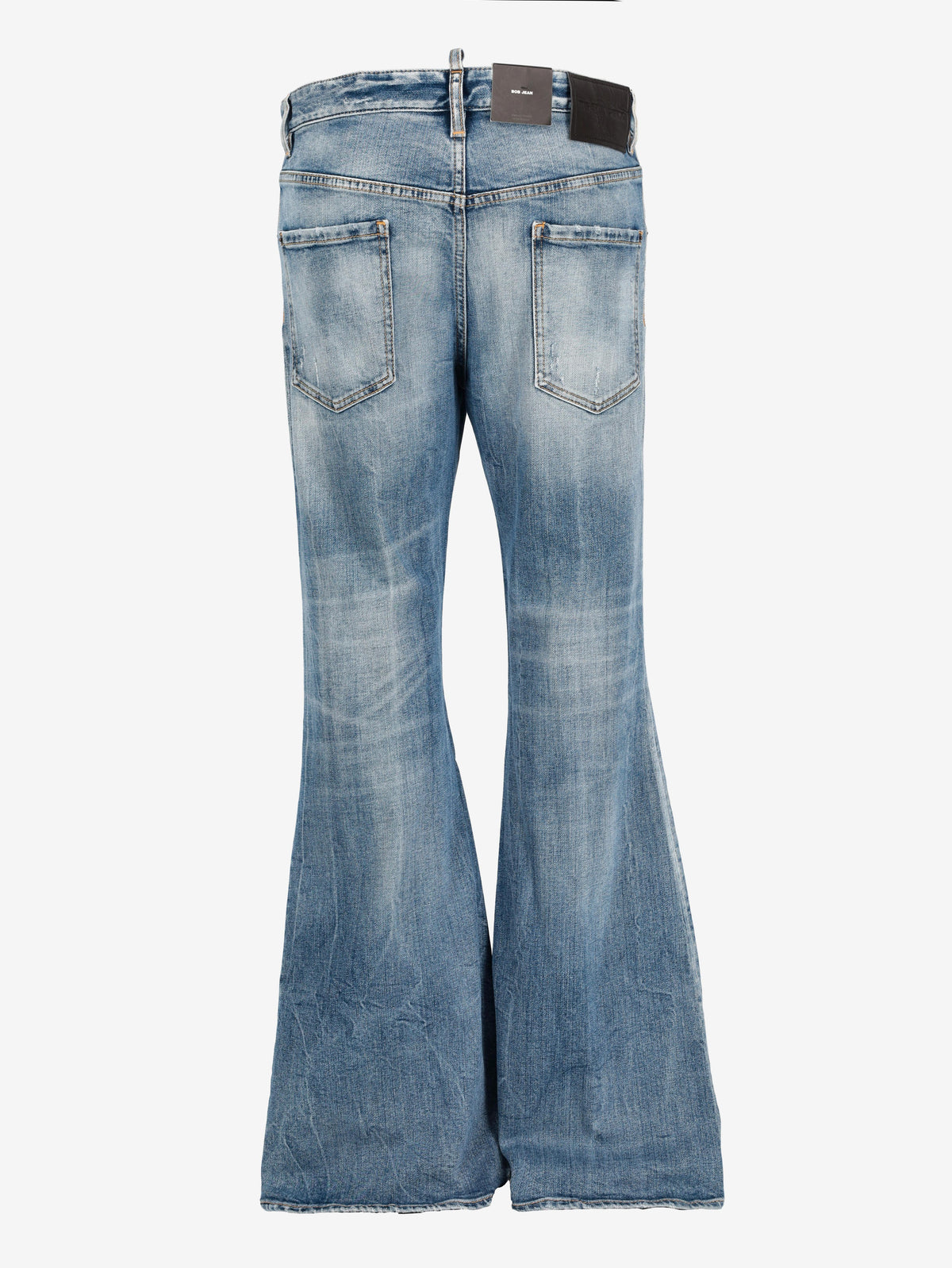 Dsquared2 Bob Jean Flare Denim Pants with Rhinestone Embellishment CVM26.23.11  Dsquared² 