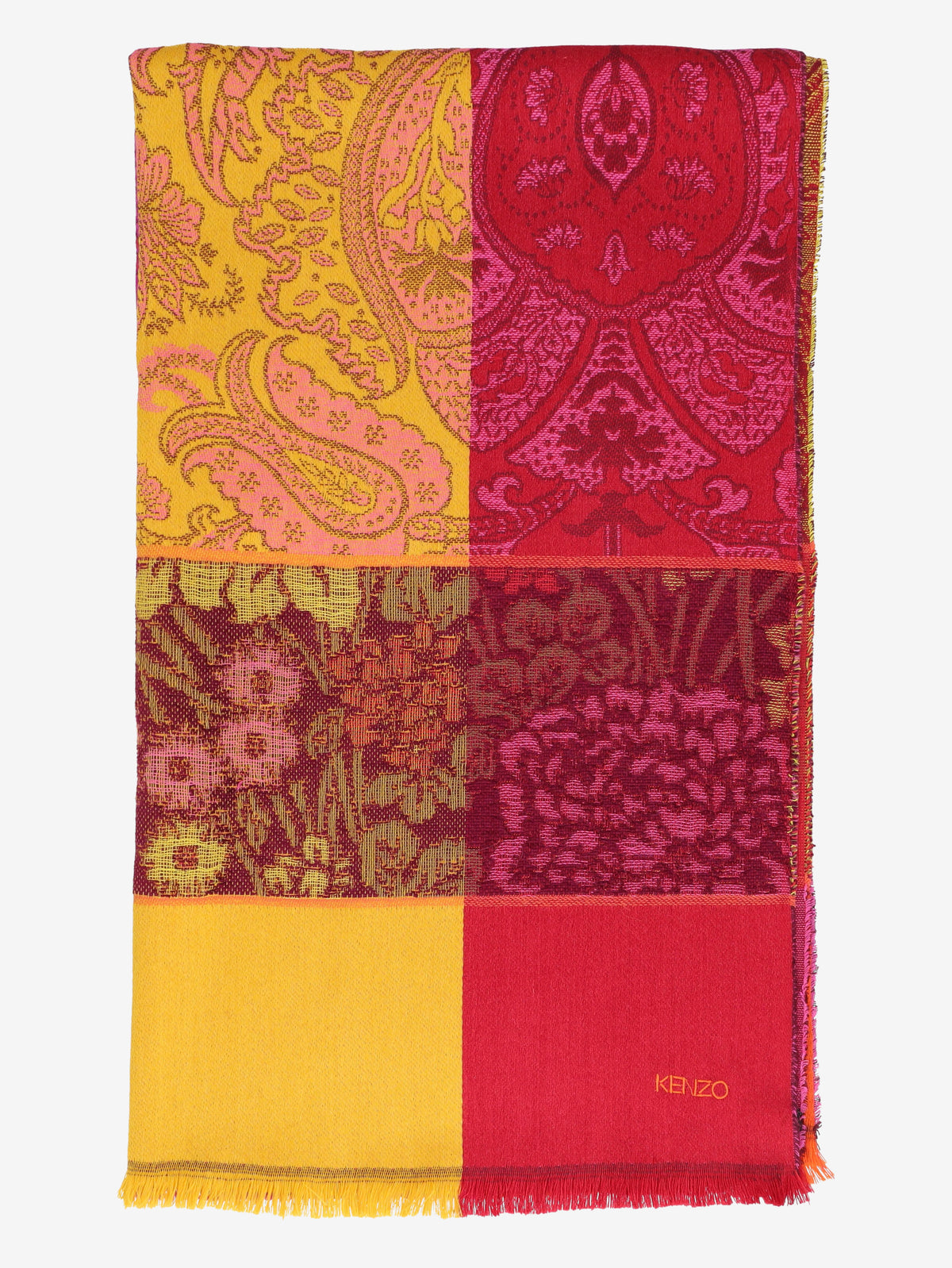 Kenzo Multicolor Ethnic-Inspired Scarf W27526.64  Kenzo 