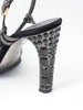 2010 Miu Miu grey sandals with jewelled heel W22052151  Miu Miu 