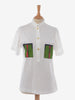 Roberta Di Camerino White Polo Shirt With Printed Pocket W130524.8  Roberta di Camerino 