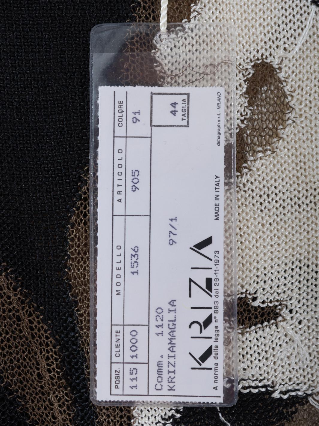 Krizia 图案网眼 T 恤