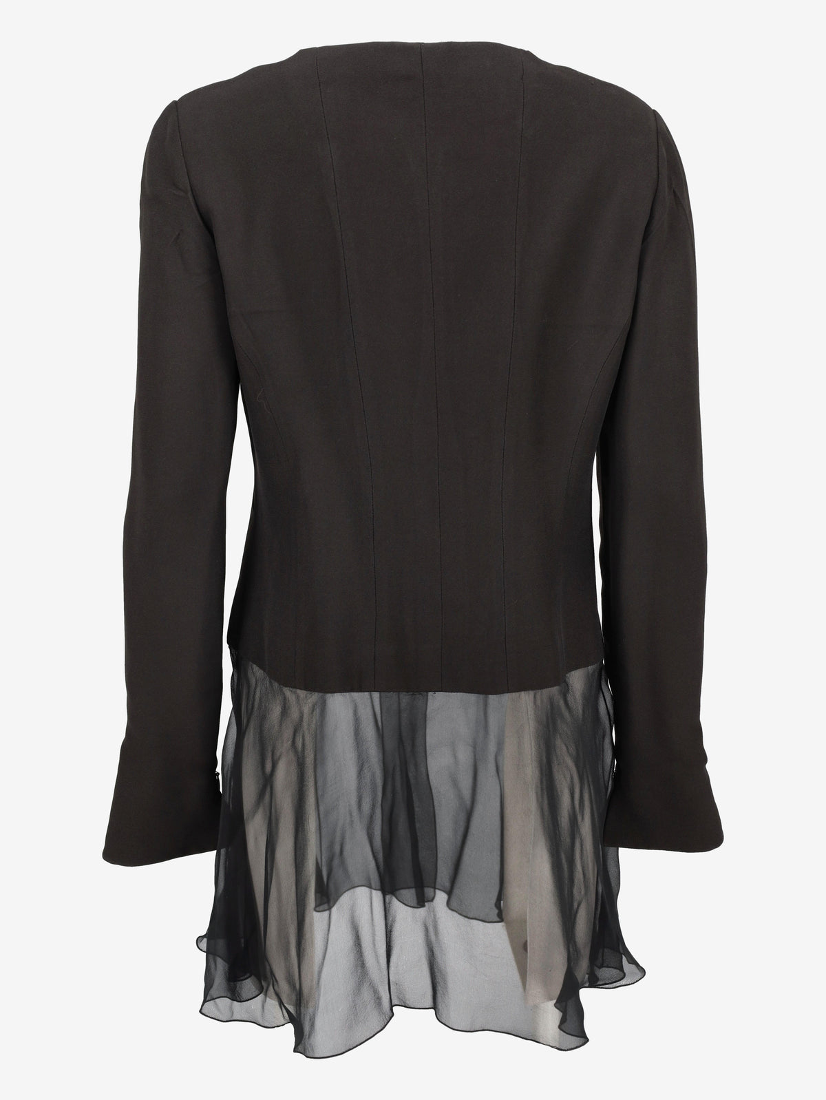 Karl Lagerfeld Embellished Blazer with Tulle Hem W27526.28  Karl Lagerfeld 
