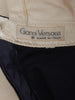 Abito Gianni Versace in velluto nero con colletto in raso