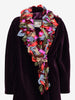 Moschino Open-Front Purple Coat with Twisted Neckline Detail W27526.172  Moschino 