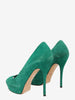 Gucci Green Suede Open-toe WCV041224.119  Gucci 