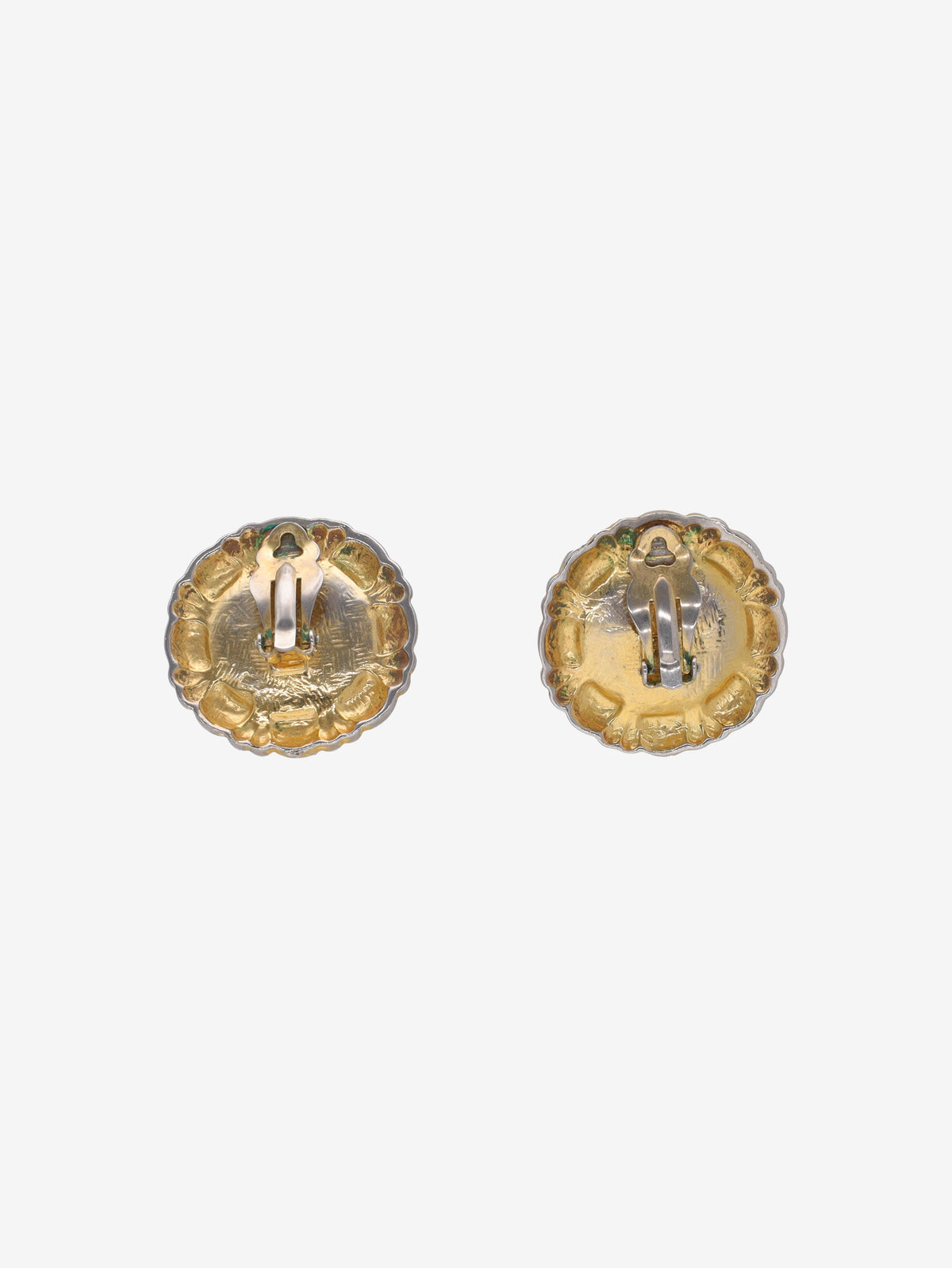 Vintage Gold-Tone Clip-On Earrings W13426.40  Vintage 
