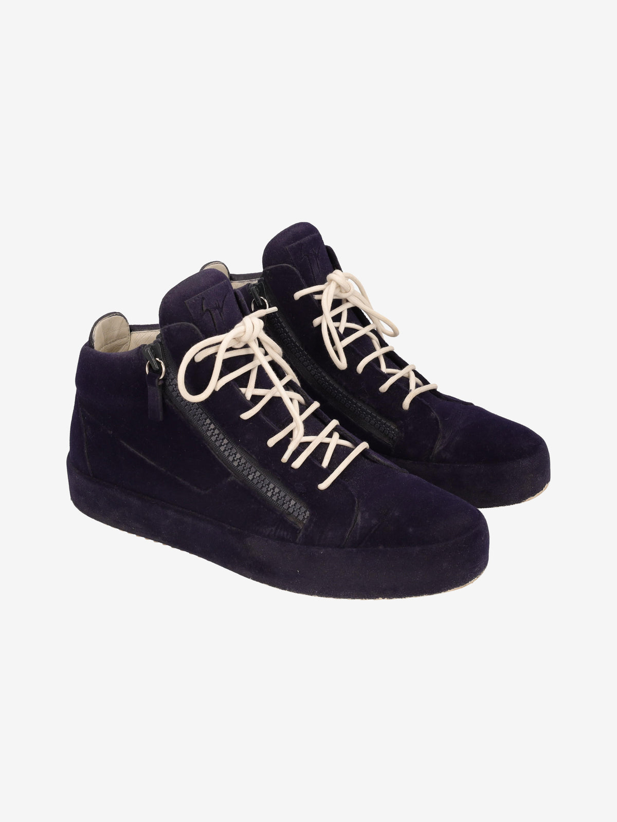 Giuseppe Zanotti Men's Blue Velvet Shoes WCV250877.07 . Giuseppe Zanotti 