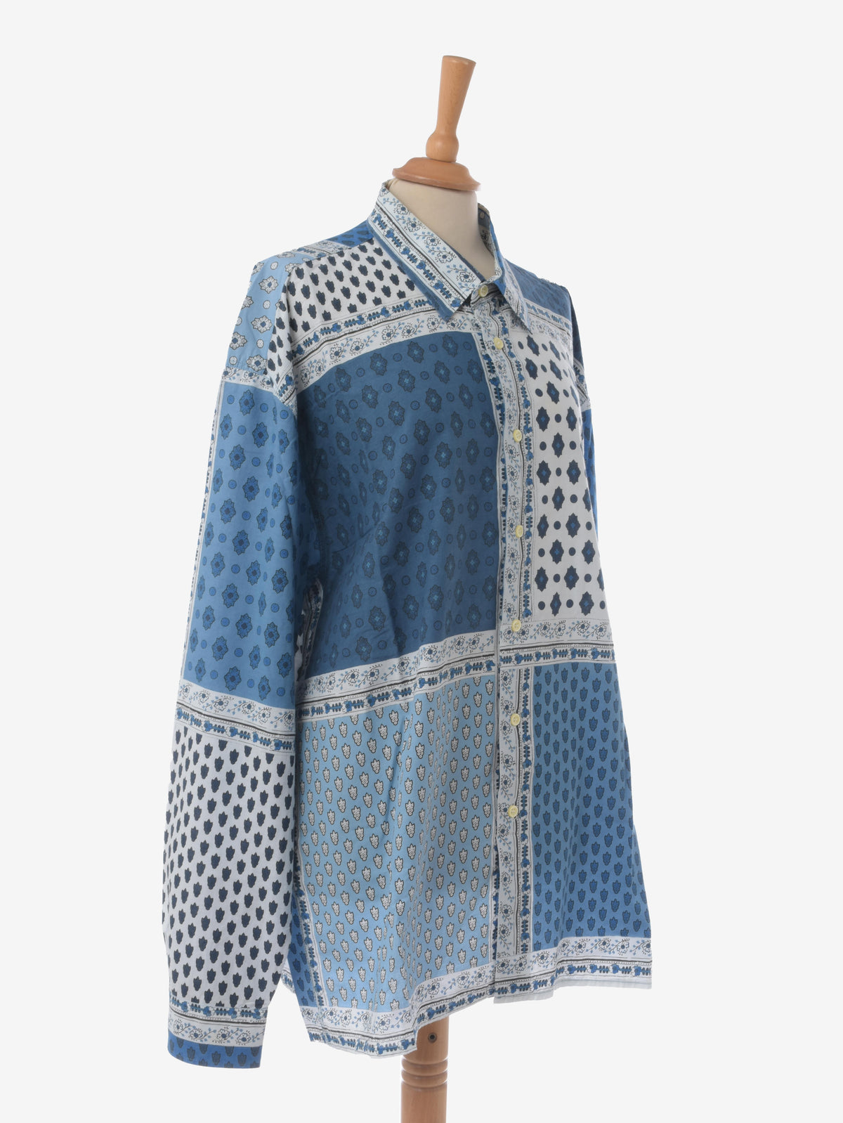 Souleiado Vintage Blue Patterned Shirt WCV241010285  Soleiado 