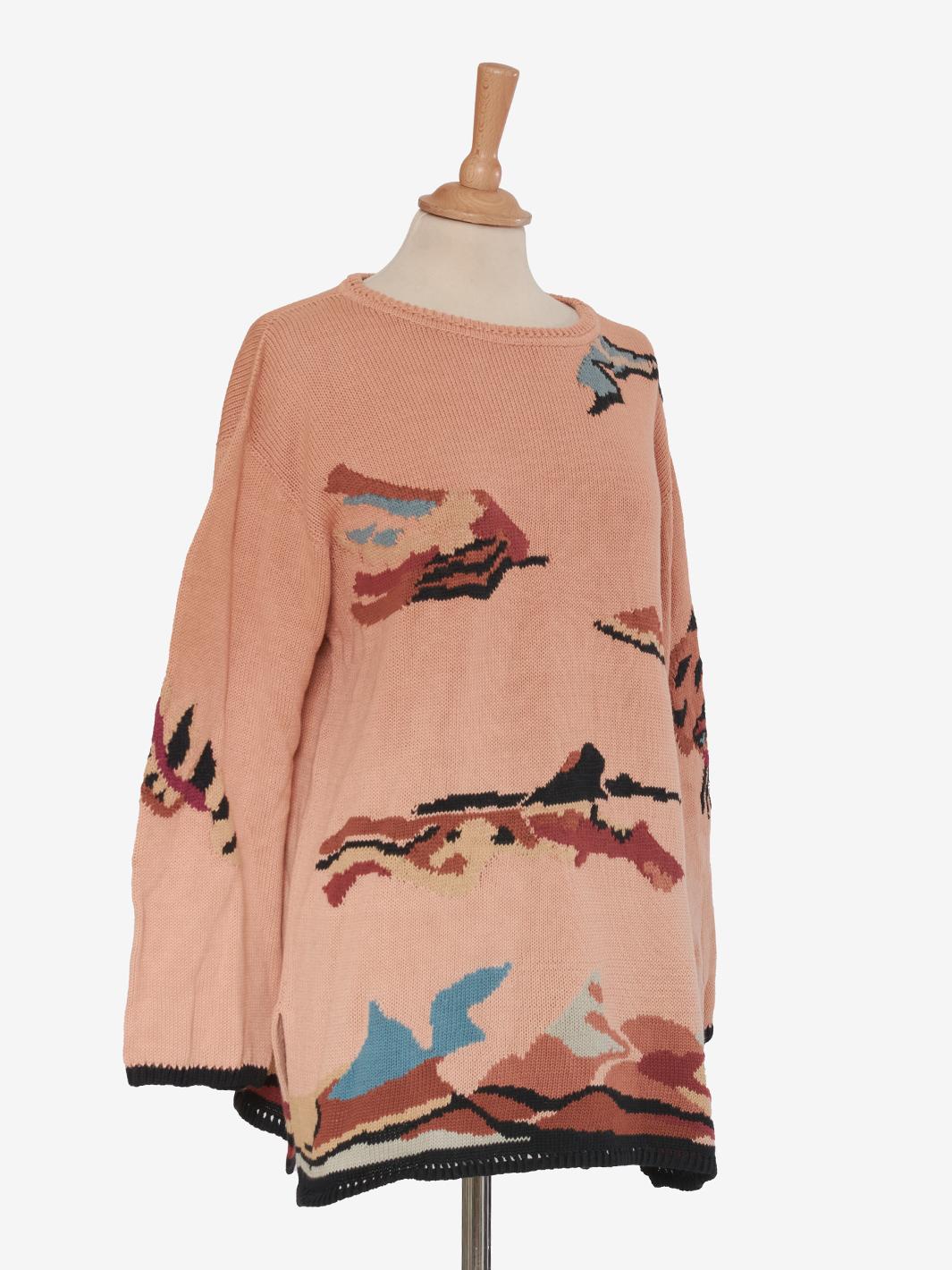 Krizia Maglia in cotone con stampa astratta