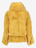 Dolce & Gabbana Yellow Fur Jacket W27526.174  Dolce & Gabbana 