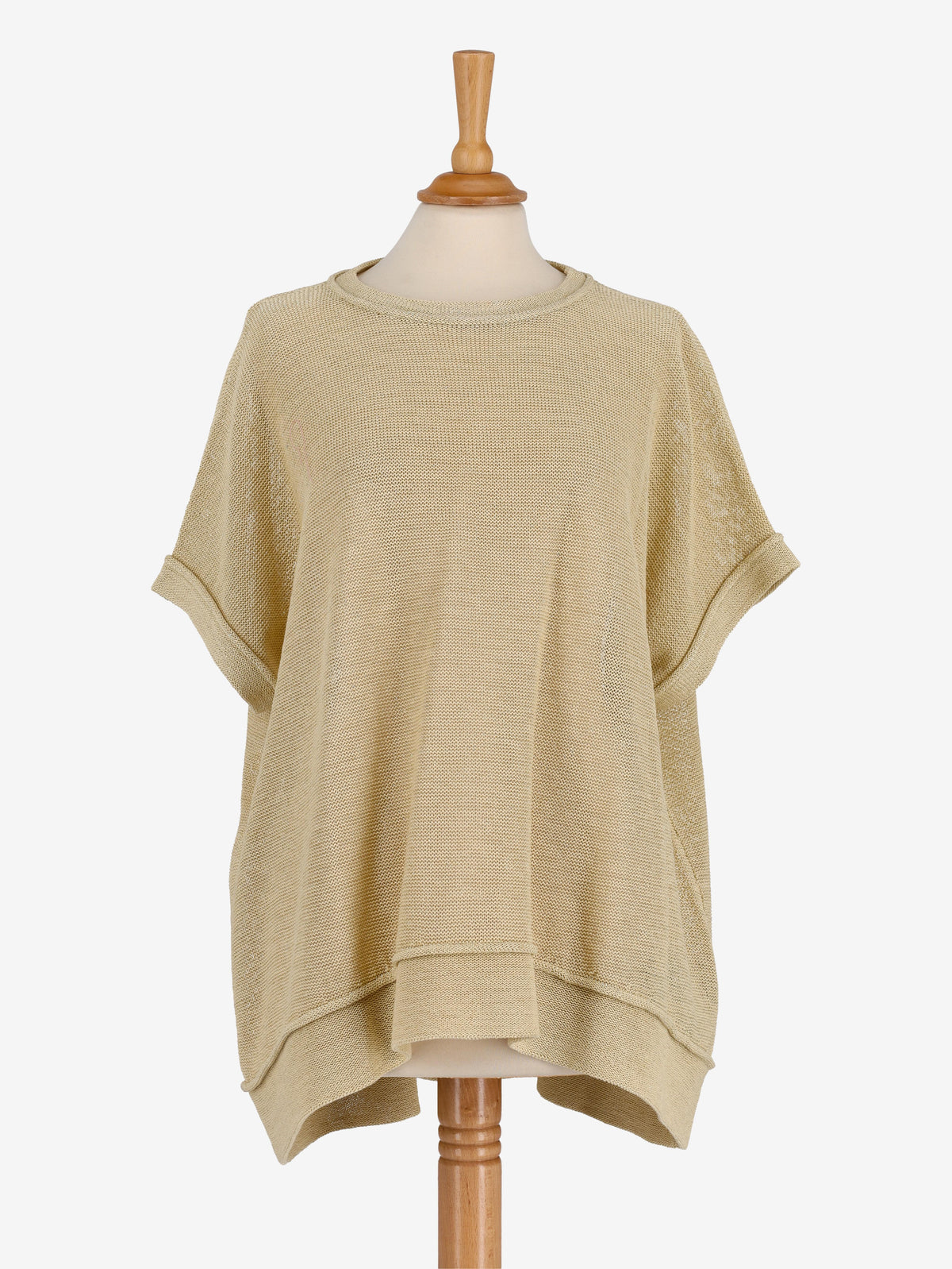 Brunello Cucinelli Maxi Camicia in Lurex Oro