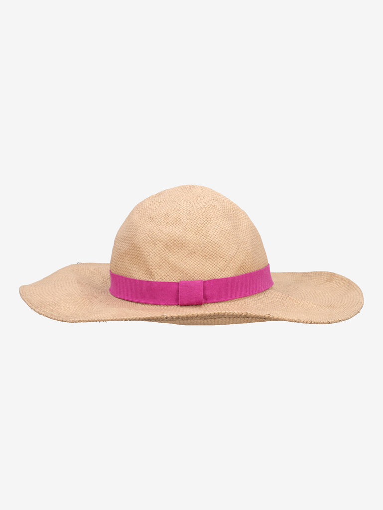 Malo "Riviera" Woven Straw Hat with Grosgrain Band WCV24101066  Vintage 