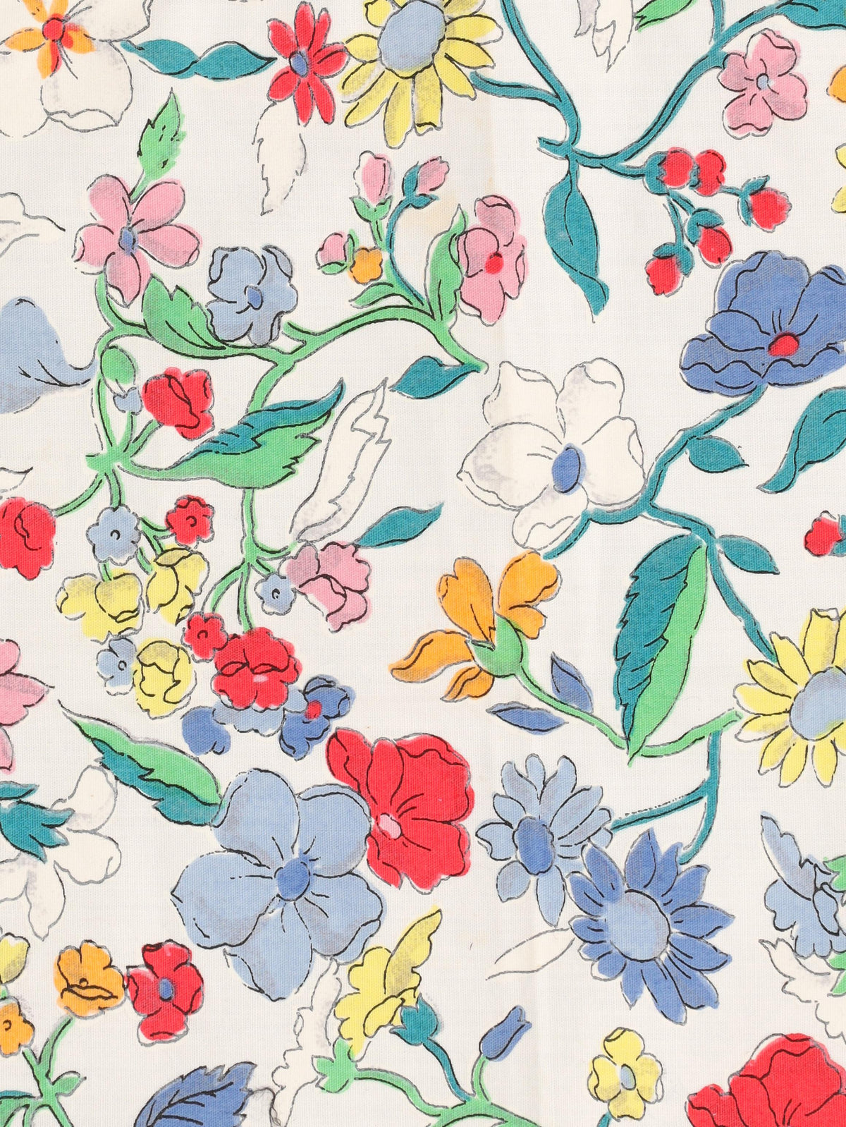Vintage Flower Patterned Handkerchief WCV241010421.11  Vintage 
