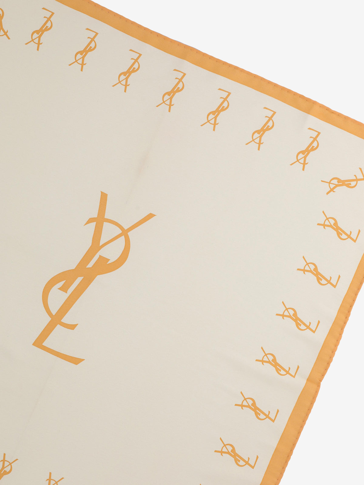 Yves Saint Laurent Logo Print Pocket Scarf W27526.80  Yves Saint Laurent 