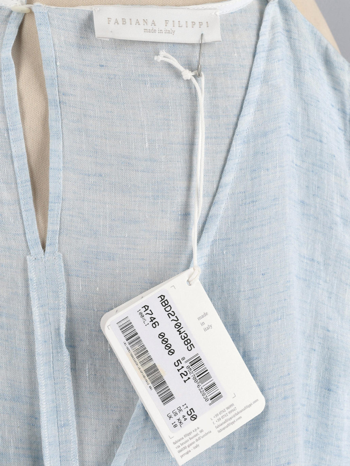 Fabiana Filippi Linen Summer Dress WCV241010147 . Fabiana Filippi 