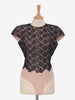 Vintage floral lace bodysuit