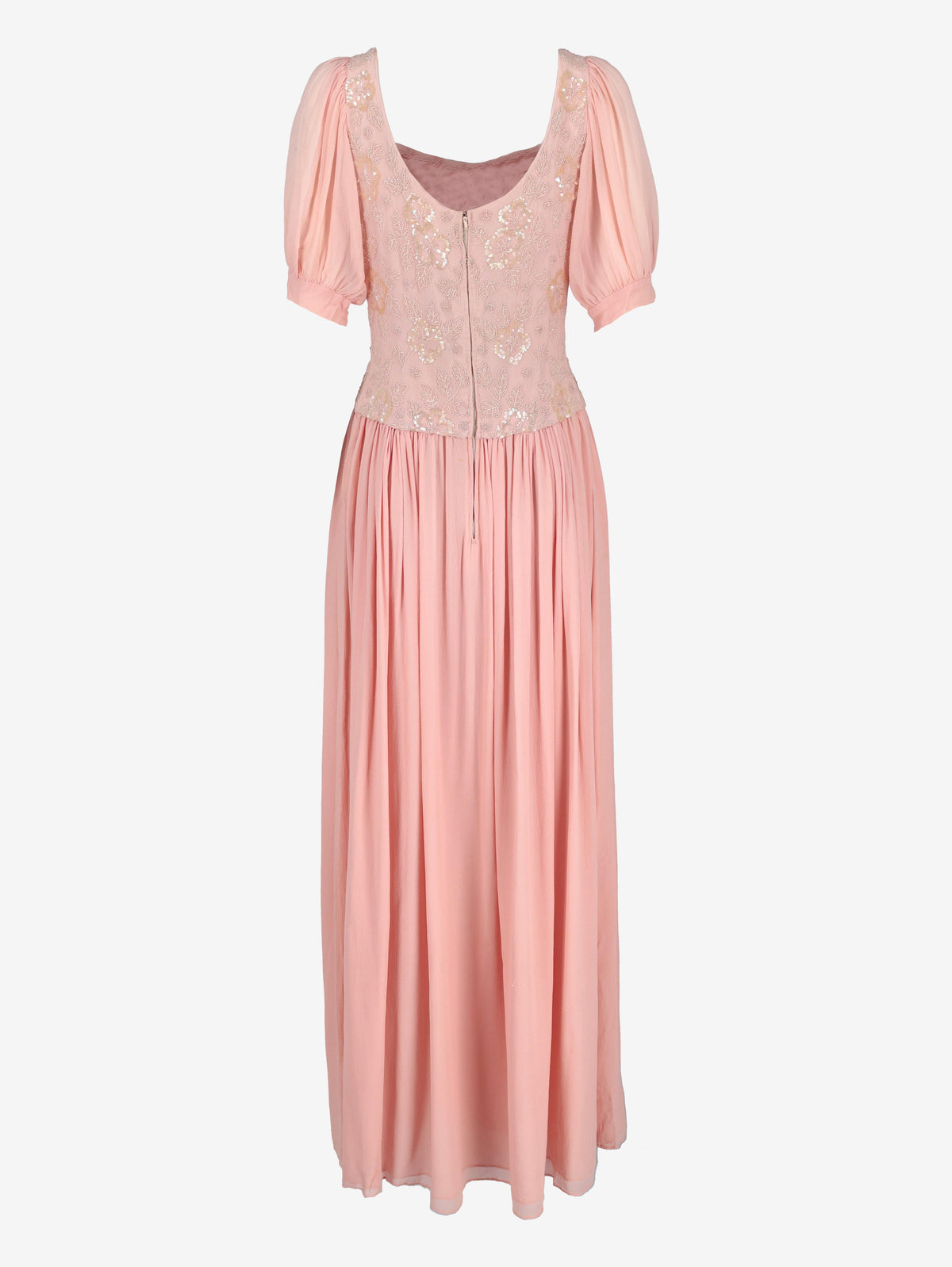 Vintage Peach Formal Dress W150626.7  Vintage 