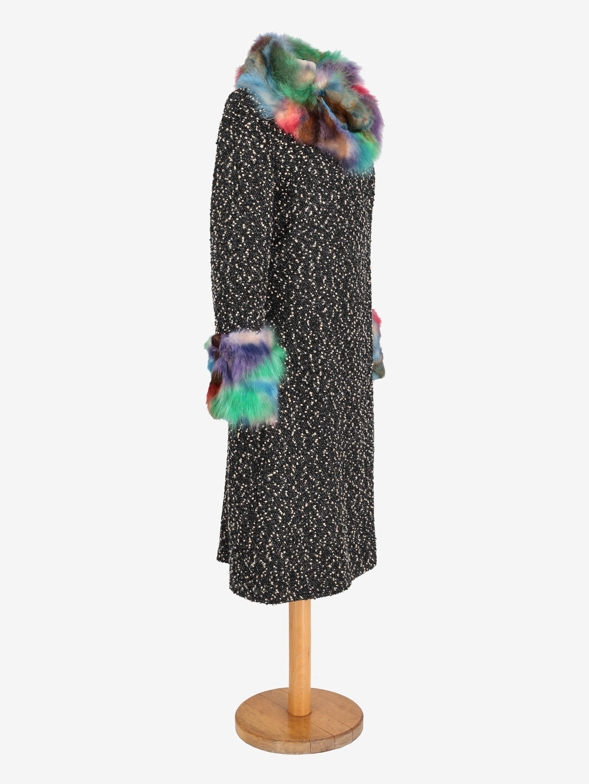 Voyage Coat With Multicolor Fur W2511.58  Voyage 