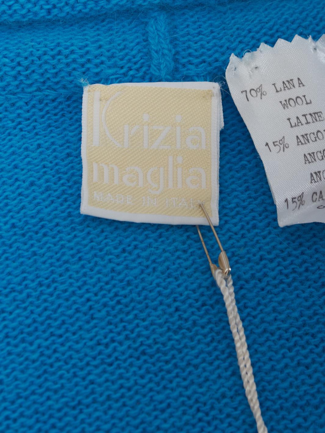 Krizia Maglia ricamata mazzo di fiori con cane