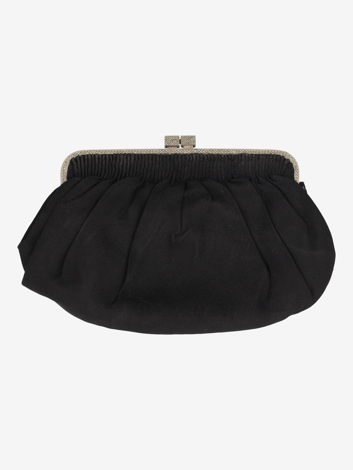 Pirovano Black Cotton Evening Clutch W150626.37  Vintage 