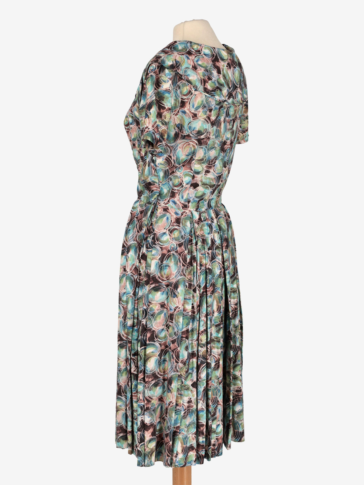 Vintage 50s Patterned Dress W2111037  Vintage 