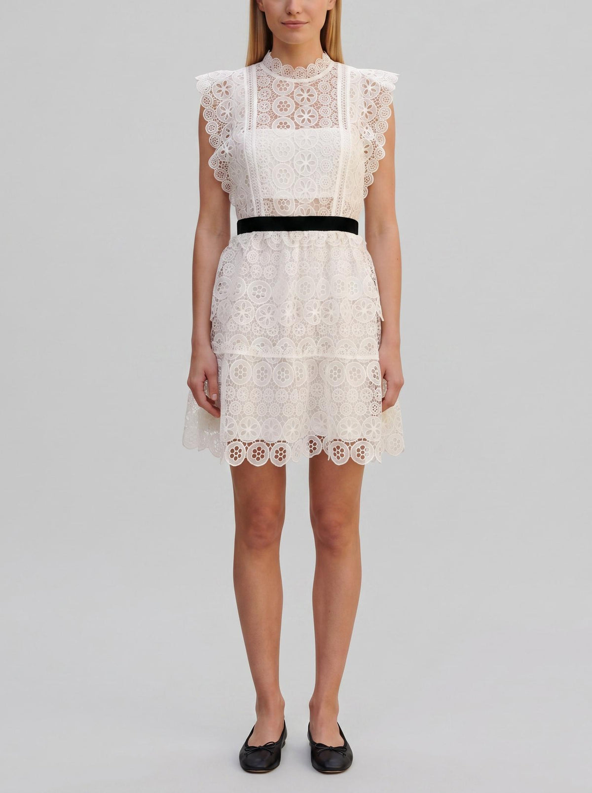 Self-Portrait Lace Tiered Mini Dress WCV26.1.2  Self portrait 